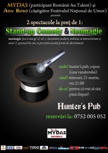 mydas & ady_bobo - hunters pub - 21 martie 2012 afis mydas ady bobo hunters pub