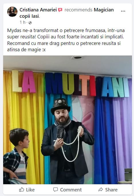 magician copii testimonial 1